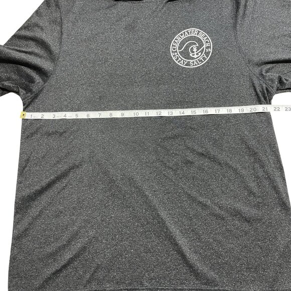 SPICY TUNA HOODIE CLEARWATER BEACH STAY SALTY SZ XL HEATHERED CASUAL LIGHTWEIGHT - Picture 8 of 9